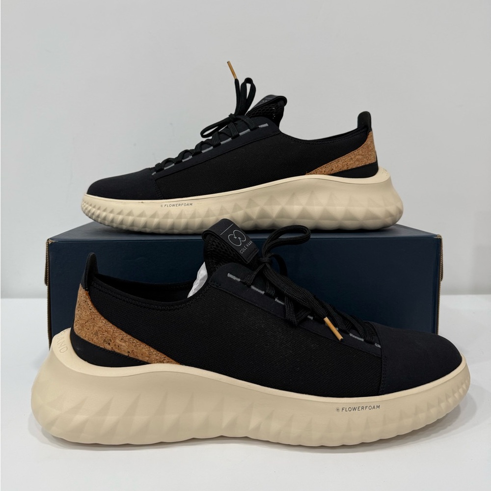 Cole Haan Generation Zerogrand II Black Cork Ivory Sneaker Shoes C37915 Men 13